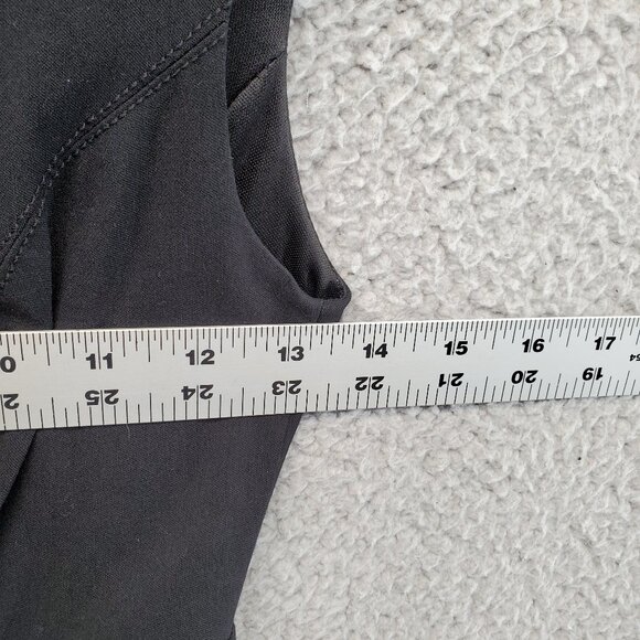 Swing Dress Little Black Dress Sleeveless V Neck Flare Skirt XOXO Size O - Picture 2 of 9